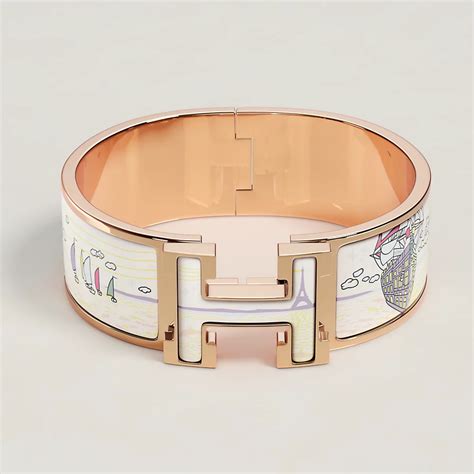 hermes clic bracelet makeup|Hermes clic clac loose.